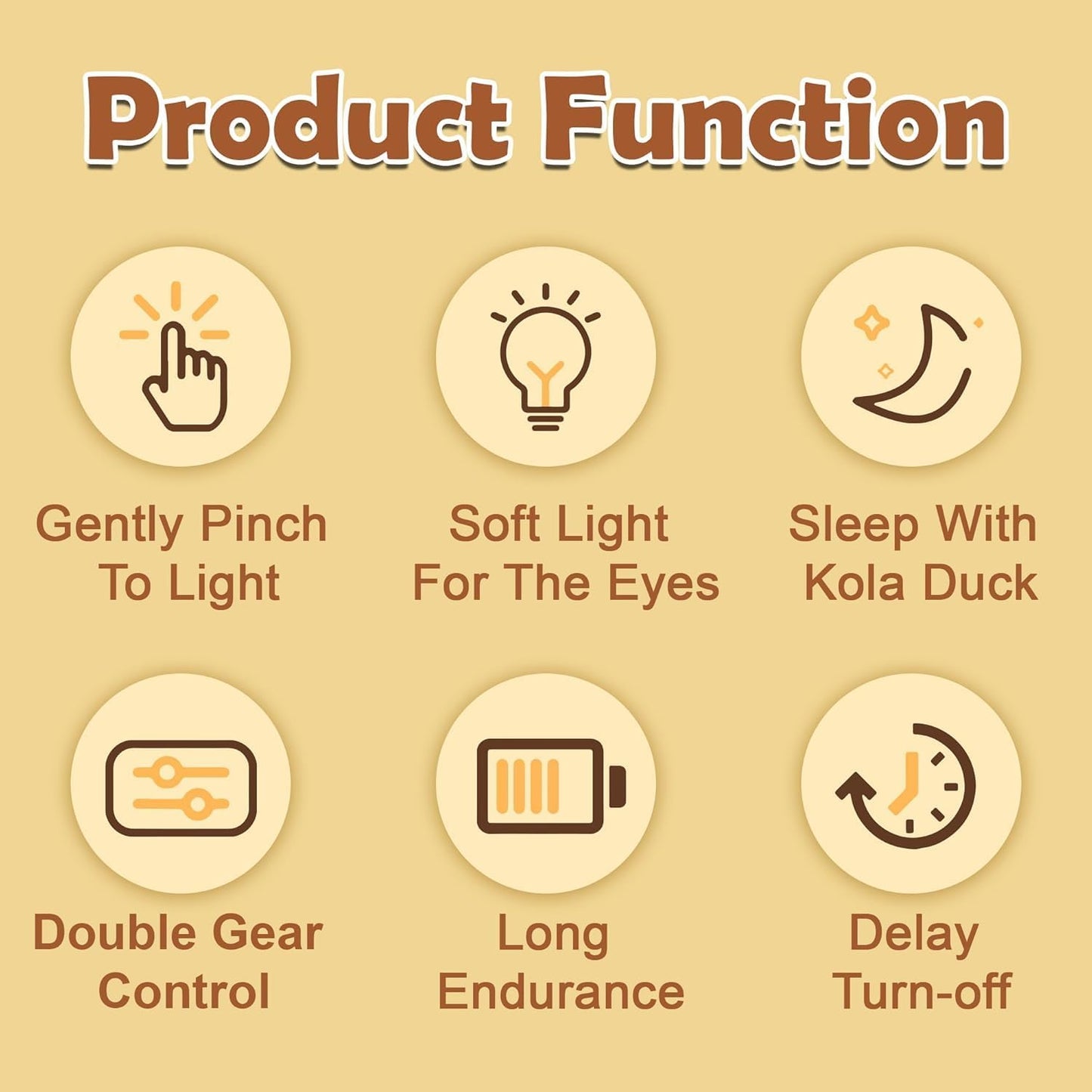 "Lovely Duck Night Lamp with Warm Glow – Perfect Gift for Kids & Home Decor"