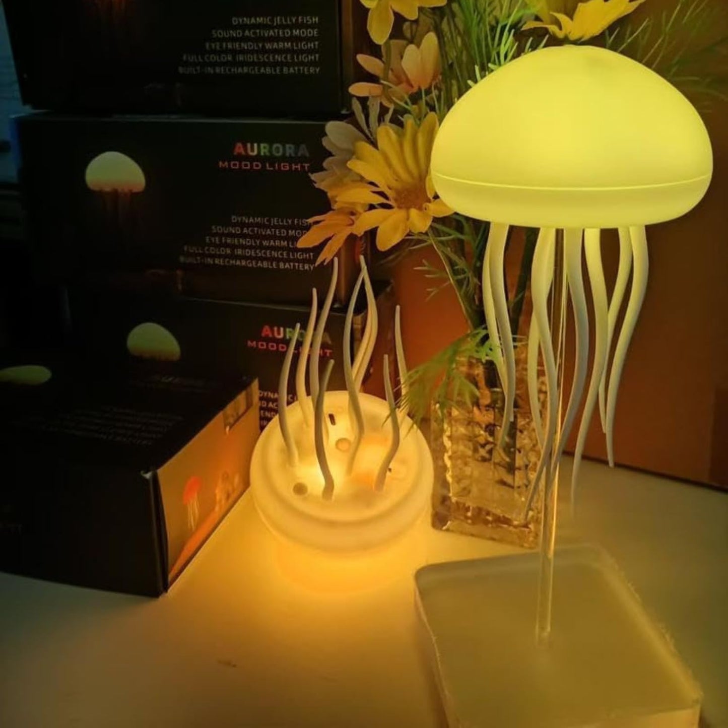 “Glowing Jellyfish Night Lamp – Colorful LED Mood Light”