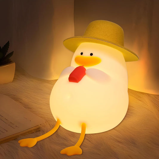 "Lovely Duck Night Lamp with Warm Glow – Perfect Gift for Kids & Home Decor"