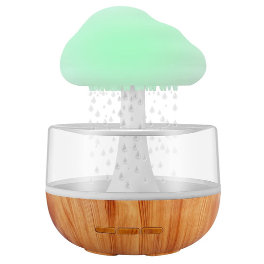 "Rain Cloud Humidifier with LED Night Light & Aromatherapy Diffuser" 🌧✨
