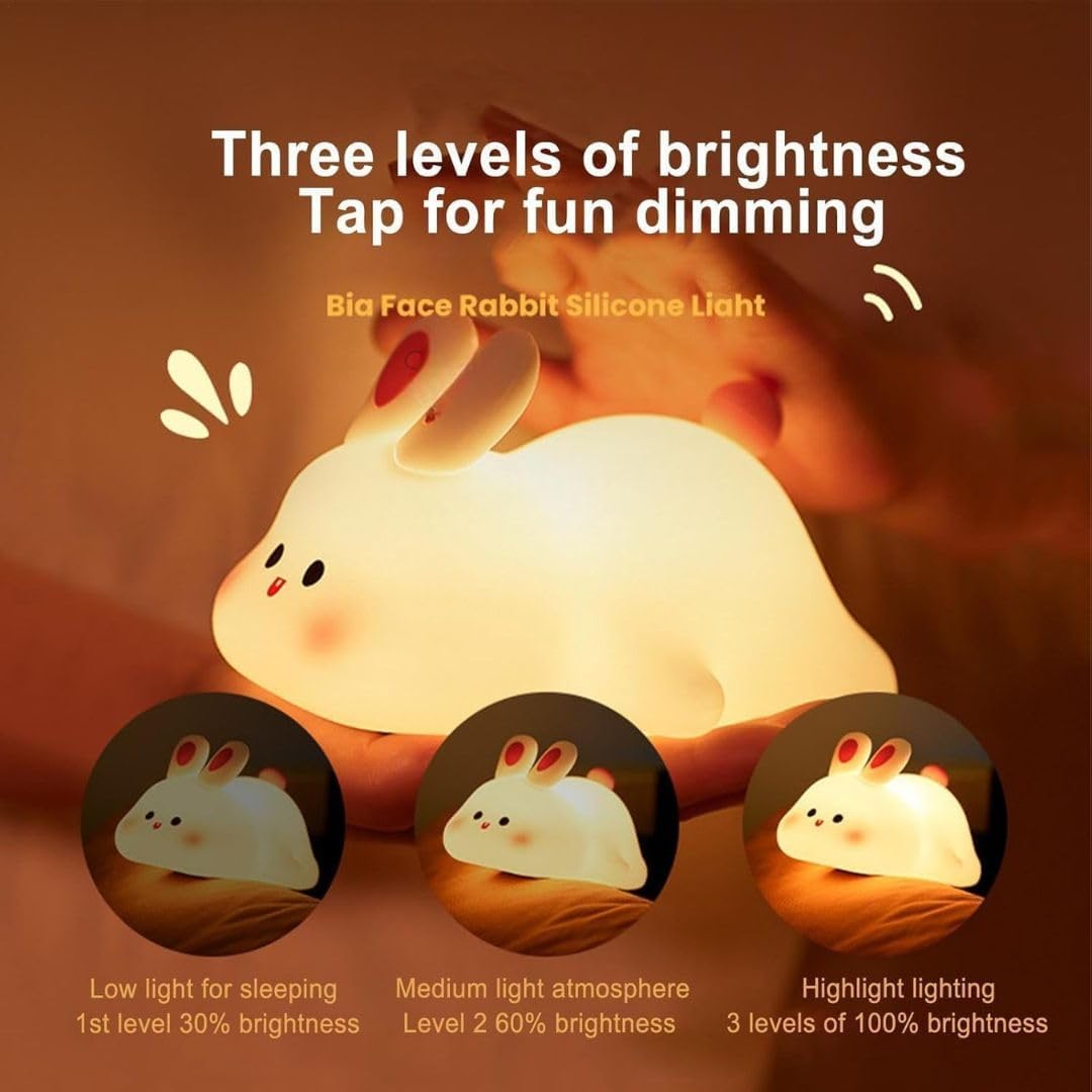 "Dreamy Bunny Night Light – Soft Glow for Sweet Sleep"✨🐰