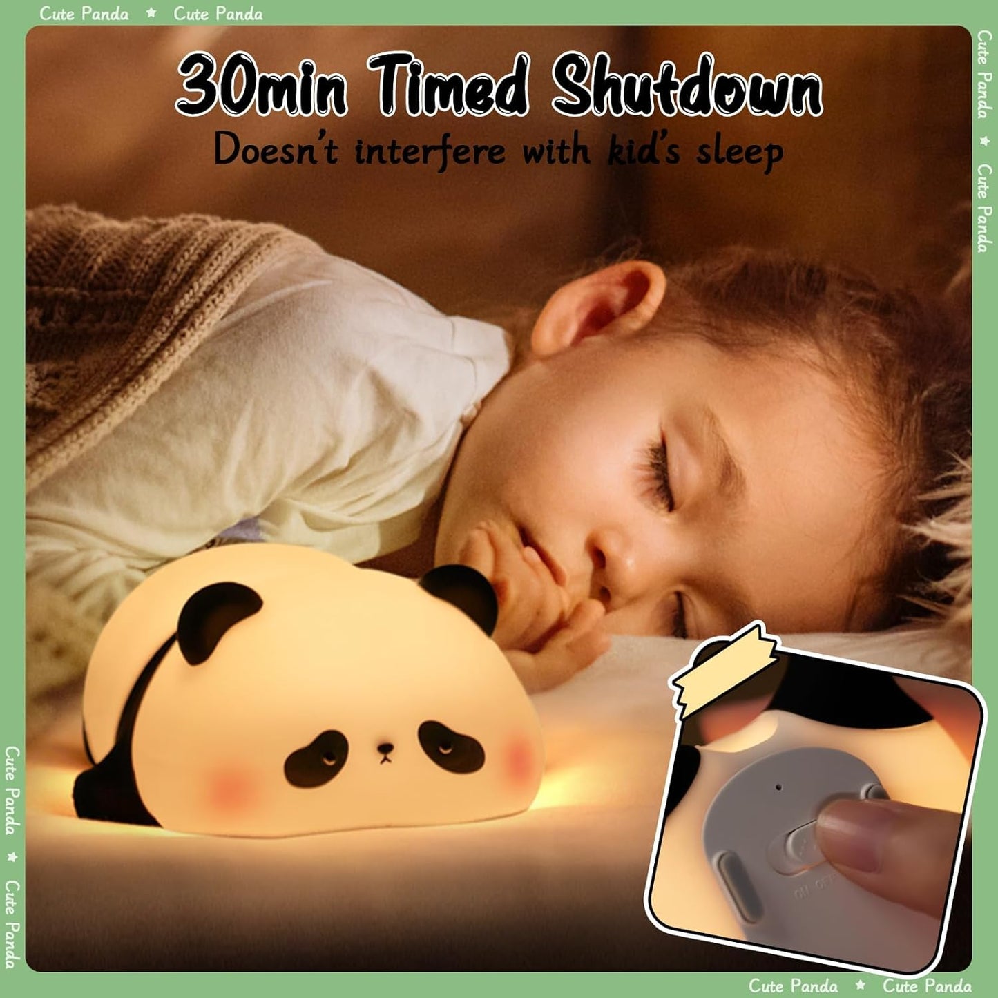 Lazy Panda Night Light Lamp 😪