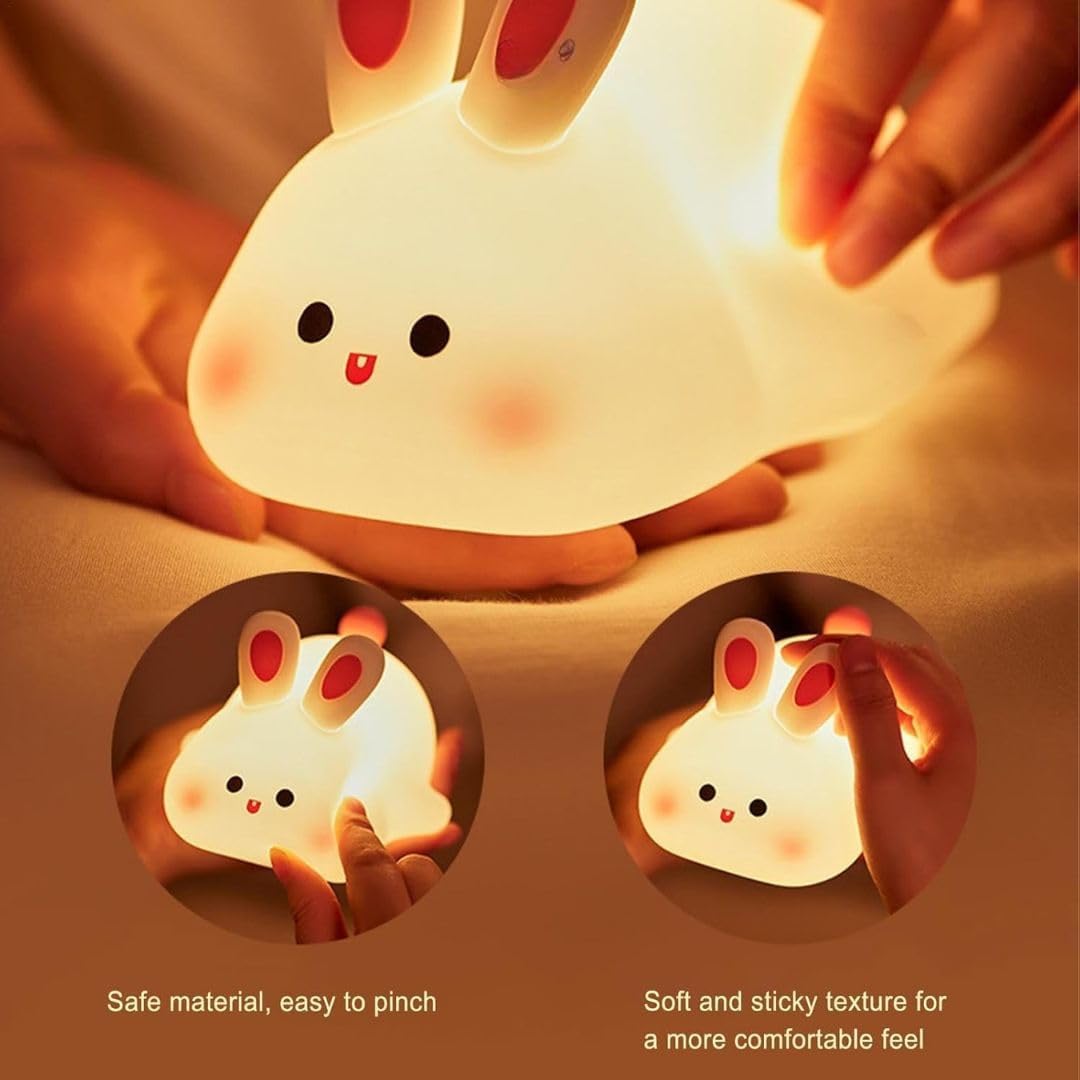 "Dreamy Bunny Night Light – Soft Glow for Sweet Sleep"✨🐰