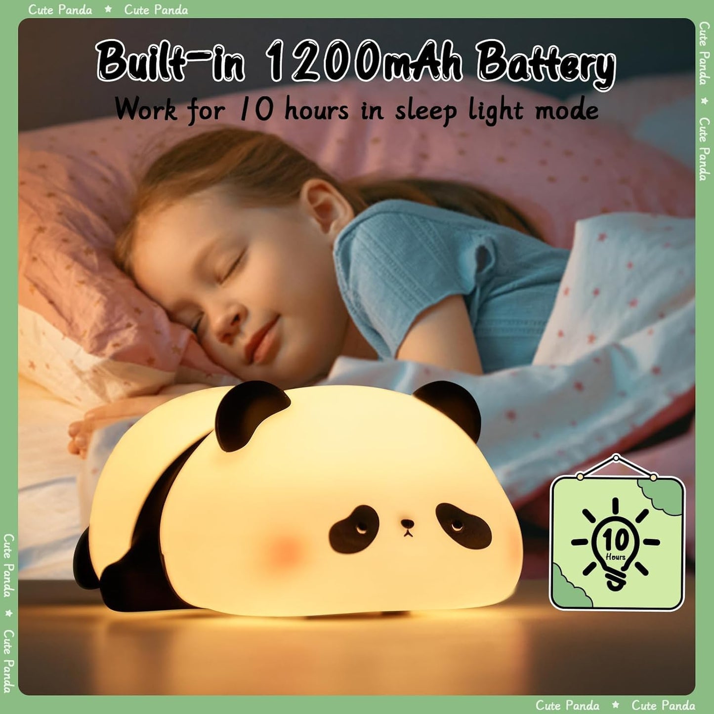 Lazy Panda Night Light Lamp 😪