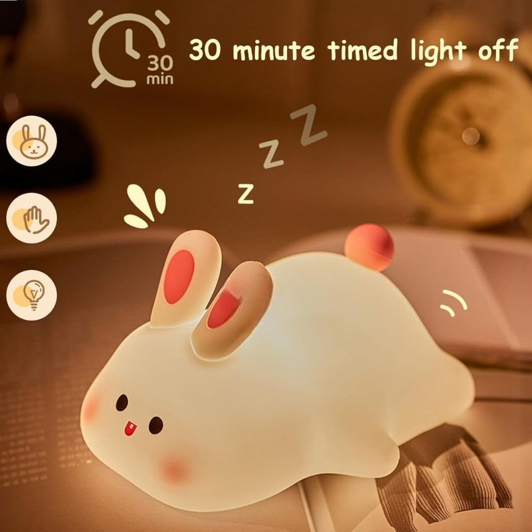 "Dreamy Bunny Night Light – Soft Glow for Sweet Sleep"✨🐰