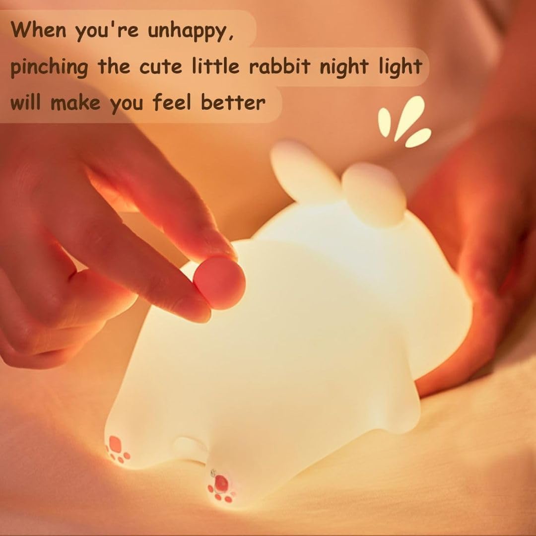 "Dreamy Bunny Night Light – Soft Glow for Sweet Sleep"✨🐰