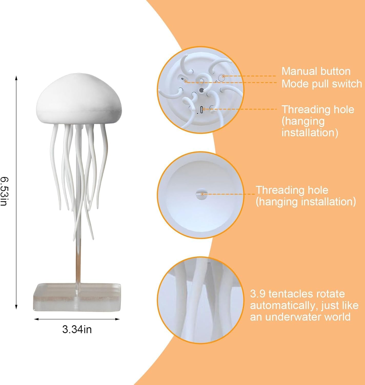 “Glowing Jellyfish Night Lamp – Colorful LED Mood Light”