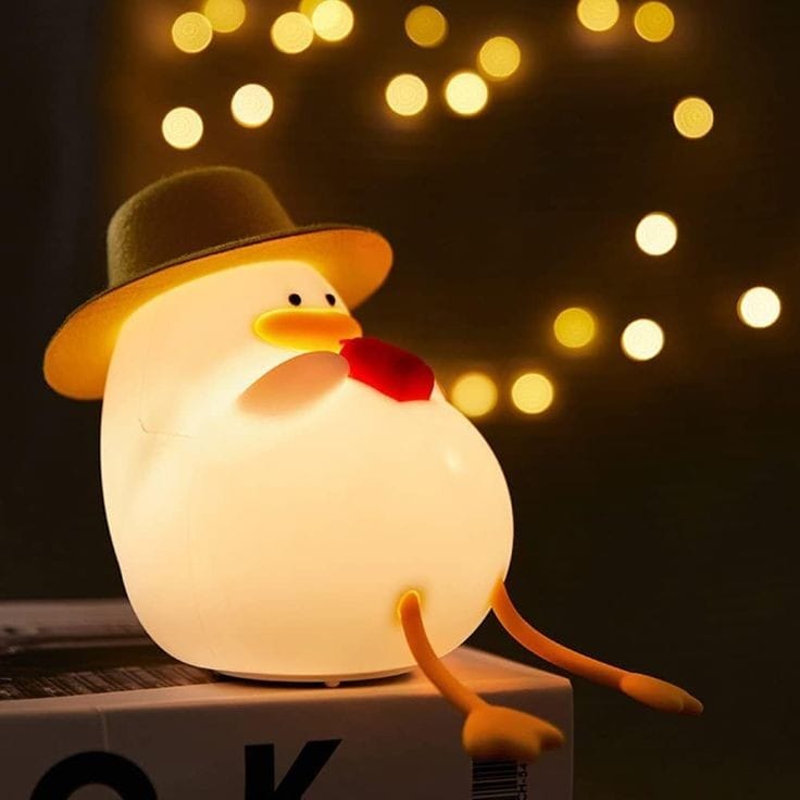"Lovely Duck Night Lamp with Warm Glow – Perfect Gift for Kids & Home Decor"