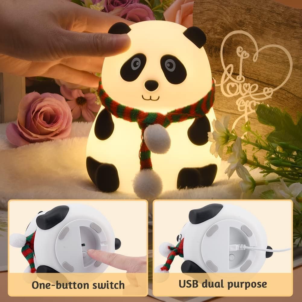 🐼 "Cartoon Panda Night Lamp - Kids & Home Decor"