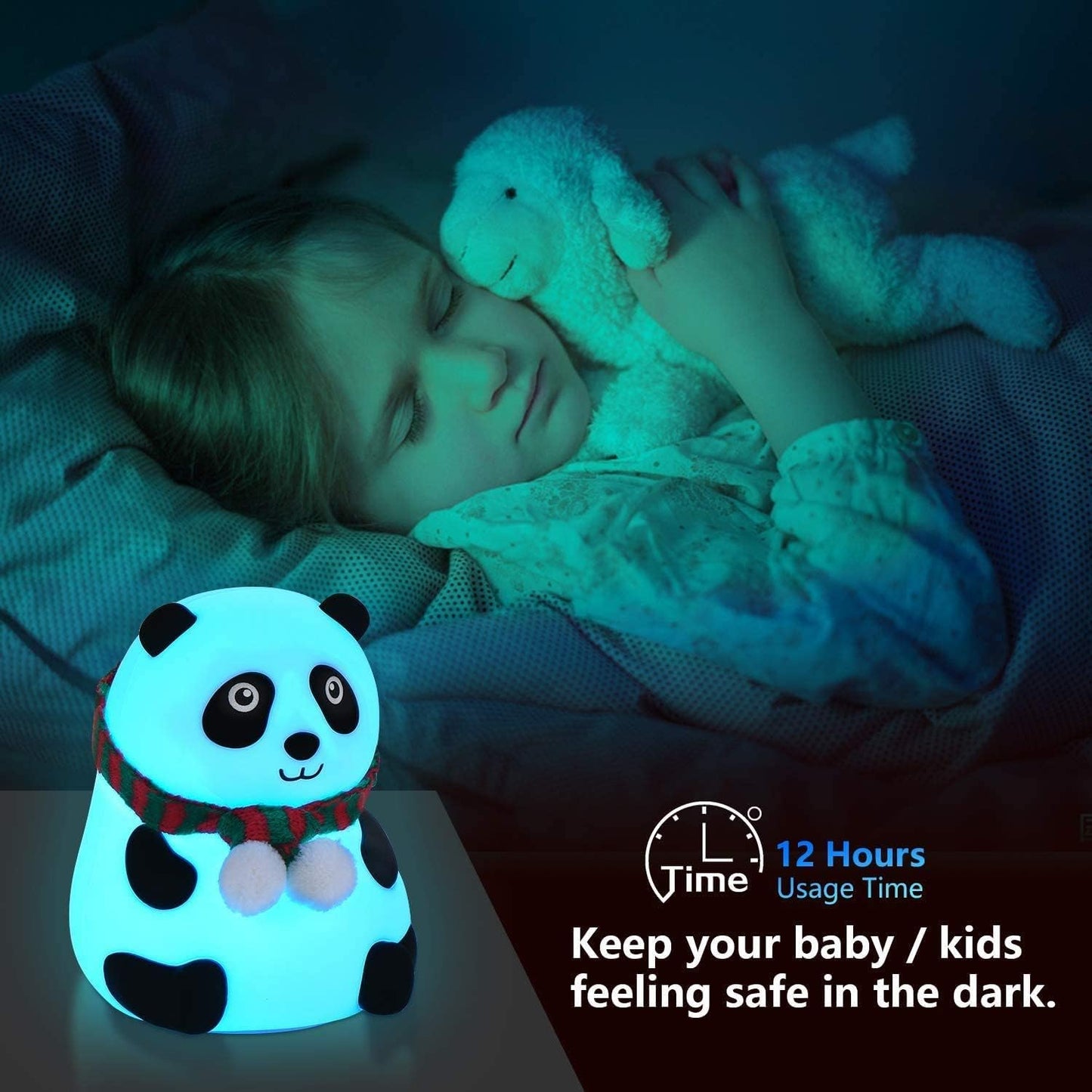 🐼 "Cartoon Panda Night Lamp - Kids & Home Decor"